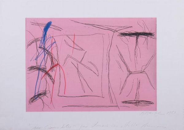 Lotto di due opere su carta  - Asta Arte moderna, contemporanea e grafica  - Associazione Nazionale - Case d'Asta italiane