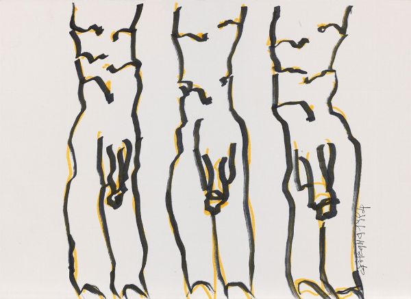 Nudi  - Asta Arte moderna, contemporanea e grafica  - Associazione Nazionale - Case d'Asta italiane