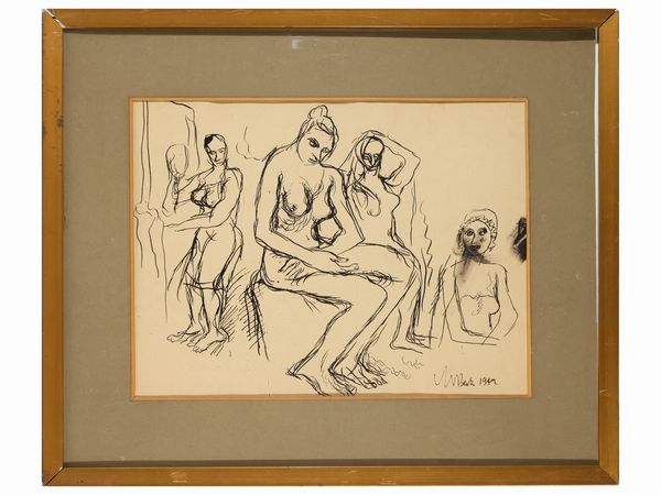 Vinicio Berti : Nudi 1942  - Asta Arte Moderna e Contemporanea - Associazione Nazionale - Case d'Asta italiane