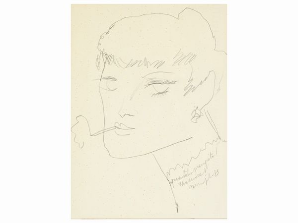 Alberto Manfredi : Quanto ha mangiato! Wannona! 1979  - Asta Arte Moderna e Contemporanea - Associazione Nazionale - Case d'Asta italiane