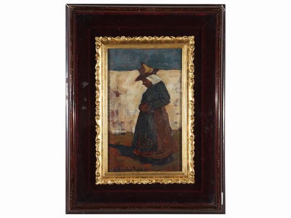 Luigi Michelacci : Figura femminile  - Asta Arte Moderna e Contemporanea - Associazione Nazionale - Case d'Asta italiane