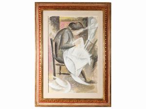 Quinto Martini - Donna che cuce