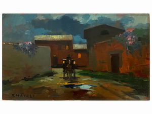 Renato Natali : Notturno  - Asta Arte Moderna e Contemporanea - Associazione Nazionale - Case d'Asta italiane