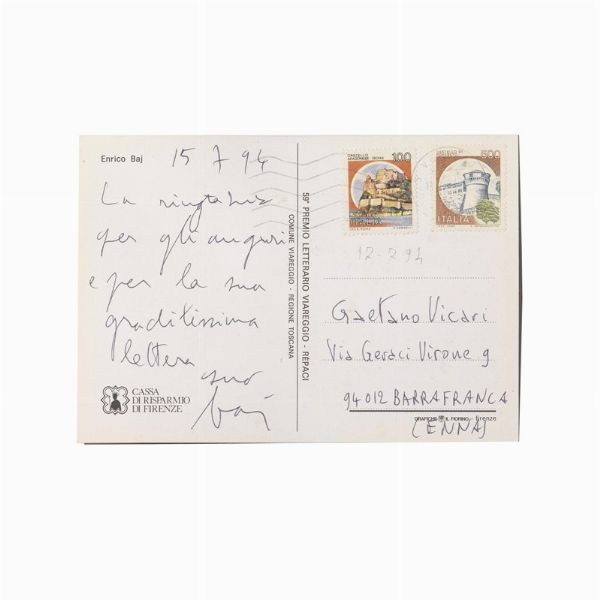 Baj Enrico : ENRICO BAJ  - Asta Arte moderna e contemporanea  - Associazione Nazionale - Case d'Asta italiane