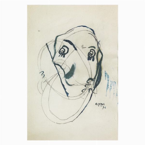 Appel Karel : KAREL APPEL  - Asta Arte moderna e contemporanea  - Associazione Nazionale - Case d'Asta italiane