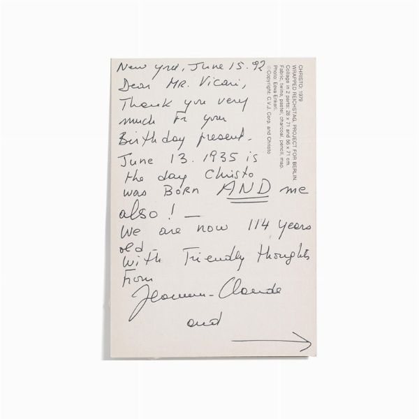 CHRISTO AND JEAN-CLAUDE  - Asta Arte moderna e contemporanea  - Associazione Nazionale - Case d'Asta italiane