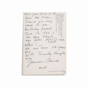 CHRISTO AND JEAN-CLAUDE  - Asta Arte moderna e contemporanea  - Associazione Nazionale - Case d'Asta italiane