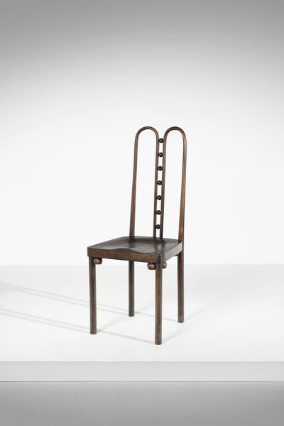 HOFFMANN JOSEF (1870 - 1956) : Seven Ball Side Chair, model 371  - Asta Asta 397 | DESIGN E ARTI DECORATIVE DEL NOVECENTO Online - Associazione Nazionale - Case d'Asta italiane