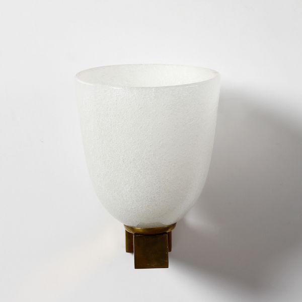 SCARPA CARLO (1906 - 1978) : attribuito. Coppia di lampade da parete per Venini  - Asta Asta 397 | DESIGN E ARTI DECORATIVE DEL NOVECENTO Online - Associazione Nazionale - Case d'Asta italiane