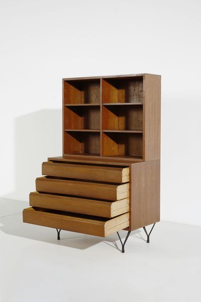 RINALDI GASTONE (1920 - 2006) : attribuito. Cassettiera  - Asta Asta 397 | DESIGN E ARTI DECORATIVE DEL NOVECENTO Online - Associazione Nazionale - Case d'Asta italiane