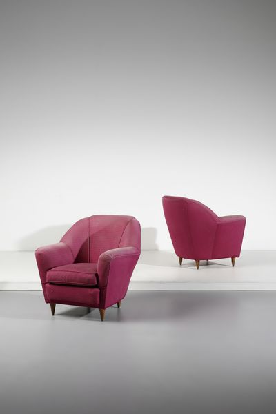 PARISI ICO (1916 - 1996) : Coppia di poltrone per Ariberto Colombo  - Asta Asta 397 | DESIGN E ARTI DECORATIVE DEL NOVECENTO Online - Associazione Nazionale - Case d'Asta italiane