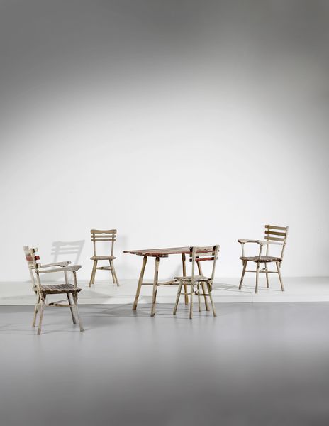 THONET, VIENNA : Tavolo con quattro sedie  - Asta Asta 397 | DESIGN E ARTI DECORATIVE DEL NOVECENTO Online - Associazione Nazionale - Case d'Asta italiane