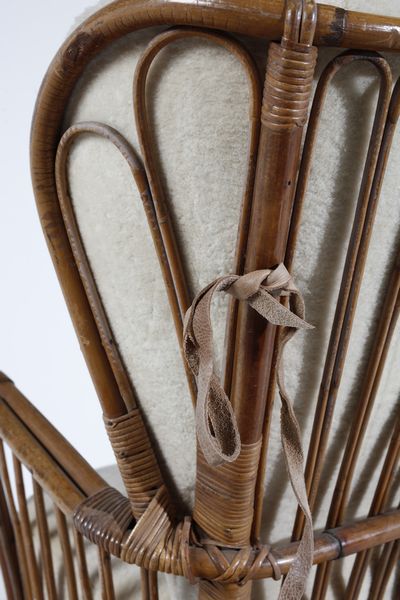 CARMINATI LIO : attribuito. Poltrona a dondolo per Casa & Giardino  - Asta Asta 397 | DESIGN E ARTI DECORATIVE DEL NOVECENTO Online - Associazione Nazionale - Case d'Asta italiane