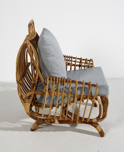 TRAVASA GIOVANNI : Coppia di poltrone Antonietta per Bonacina  - Asta Asta 397 | DESIGN E ARTI DECORATIVE DEL NOVECENTO Online - Associazione Nazionale - Case d'Asta italiane