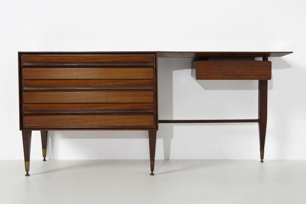 MANIFATTURA ITALIANA : Cassettiera con specchio  - Asta Asta 397 | DESIGN E ARTI DECORATIVE DEL NOVECENTO Online - Associazione Nazionale - Case d'Asta italiane