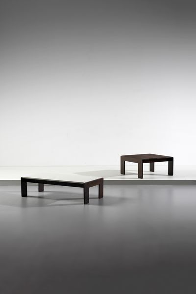 SCARPA AFRA (1937 -2011) & TOBIA (n. 1935) : Due tavolini Bastiano  - Asta Asta 397 | DESIGN E ARTI DECORATIVE DEL NOVECENTO Online - Associazione Nazionale - Case d'Asta italiane