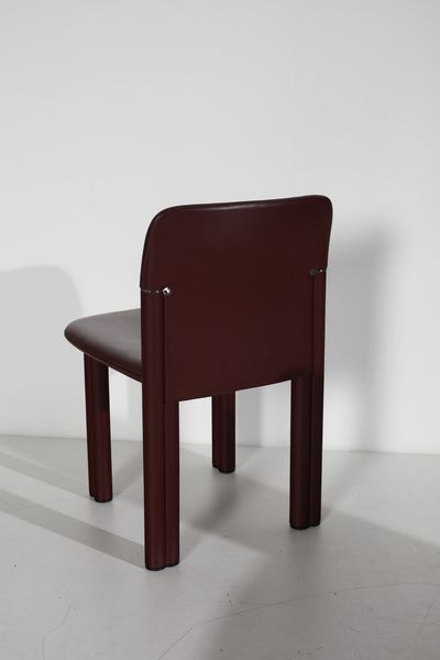 SCARPA AFRA (1937 -2011) & TOBIA (n. 1935) : Otto sedie Caia per Meritalia B&B  - Asta Asta 397 | DESIGN E ARTI DECORATIVE DEL NOVECENTO Online - Associazione Nazionale - Case d'Asta italiane