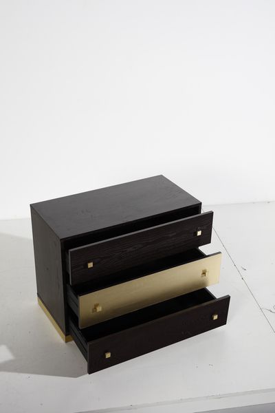 MANIFATTURA ITALIANA : Credenza composta da tre moduli  - Asta Asta 397 | DESIGN E ARTI DECORATIVE DEL NOVECENTO Online - Associazione Nazionale - Case d'Asta italiane