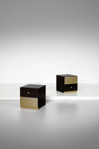 MANIFATTURA ITALIANA : Coppia di comodini  - Asta Asta 397 | DESIGN E ARTI DECORATIVE DEL NOVECENTO Online - Associazione Nazionale - Case d'Asta italiane