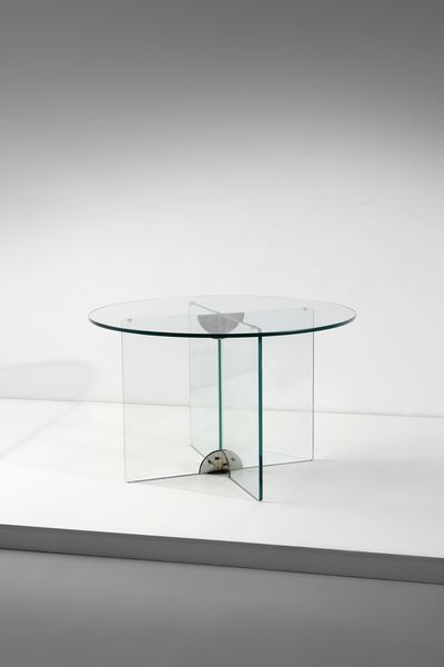 CRISTAL ART : attribuito. Tavolo  - Asta Asta 397 | DESIGN E ARTI DECORATIVE DEL NOVECENTO Online - Associazione Nazionale - Case d'Asta italiane