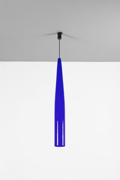 VETRERIA VISTOSI : Coppia di lampade a sospensione  - Asta Asta 397 | DESIGN E ARTI DECORATIVE DEL NOVECENTO Online - Associazione Nazionale - Case d'Asta italiane