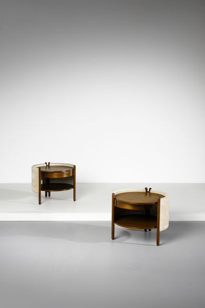 DE CARLI CARLO (1910 - 1999) : attribuito. Coppia di comodini  - Asta Asta 397 | DESIGN E ARTI DECORATIVE DEL NOVECENTO Online - Associazione Nazionale - Case d'Asta italiane