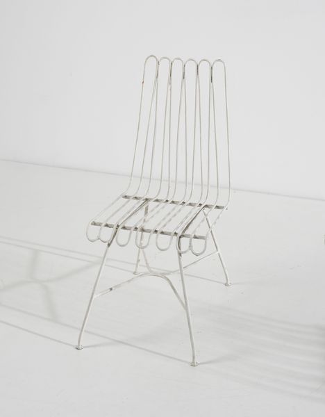 CARMINATI LIO : attribuito. Quattro sedie per Casa & Giardino  - Asta Asta 397 | DESIGN E ARTI DECORATIVE DEL NOVECENTO Online - Associazione Nazionale - Case d'Asta italiane