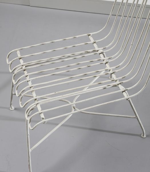 CARMINATI LIO : attribuito. Quattro sedie per Casa & Giardino  - Asta Asta 397 | DESIGN E ARTI DECORATIVE DEL NOVECENTO Online - Associazione Nazionale - Case d'Asta italiane