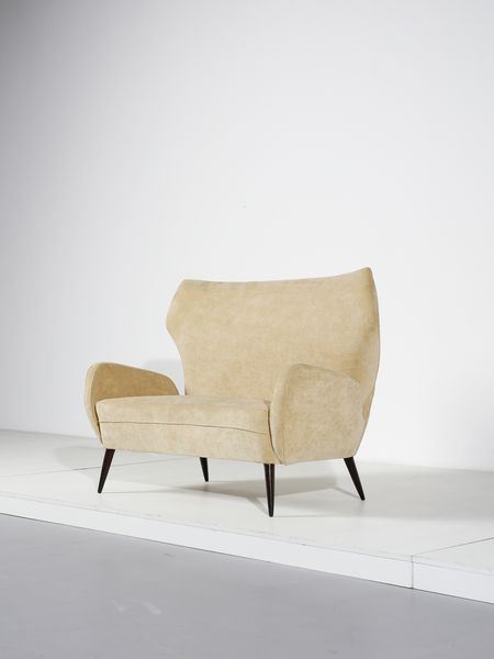 LINA BO BARDI & CARLO PAGANI : attribuito. Divano  - Asta Asta 397 | DESIGN E ARTI DECORATIVE DEL NOVECENTO Online - Associazione Nazionale - Case d'Asta italiane