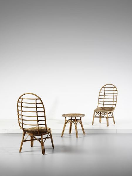 PAOLI EMILIO (1874 - 1945) : Coppia di poltroncine con tavolino  - Asta Asta 397 | DESIGN E ARTI DECORATIVE DEL NOVECENTO Online - Associazione Nazionale - Case d'Asta italiane