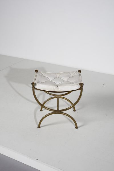 MAISON JANSEN : attribuito. Sgabello  - Asta Asta 397 | DESIGN E ARTI DECORATIVE DEL NOVECENTO Online - Associazione Nazionale - Case d'Asta italiane