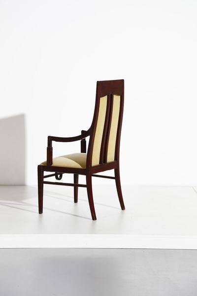 QUARTI EUGENIO (1867 - 1929) : Quattro sedie e due poltrone  - Asta Asta 397 | DESIGN E ARTI DECORATIVE DEL NOVECENTO Online - Associazione Nazionale - Case d'Asta italiane