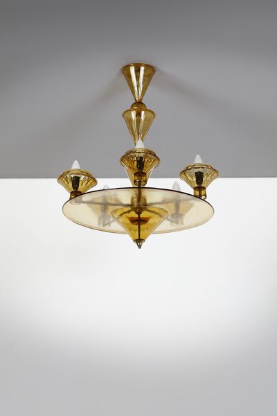 CAPPELLIN M.V.M : Lampada a sospensione  - Asta Asta 397 | DESIGN E ARTI DECORATIVE DEL NOVECENTO Online - Associazione Nazionale - Case d'Asta italiane