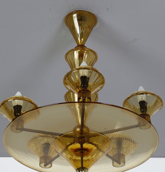 CAPPELLIN M.V.M : Lampada a sospensione  - Asta Asta 397 | DESIGN E ARTI DECORATIVE DEL NOVECENTO Online - Associazione Nazionale - Case d'Asta italiane