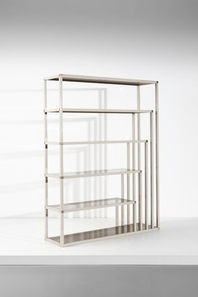 PETTI SANDRO (n. 1927) : Libreria per Angolomettallarte, Roma  - Asta Asta 397 | DESIGN E ARTI DECORATIVE DEL NOVECENTO Online - Associazione Nazionale - Case d'Asta italiane