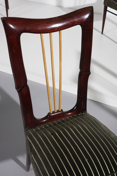 MANIFATTURA ITALIANA : Otto sedie  - Asta Asta 397 | DESIGN E ARTI DECORATIVE DEL NOVECENTO Online - Associazione Nazionale - Case d'Asta italiane