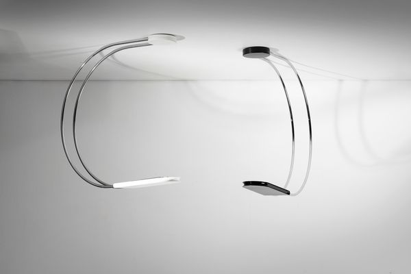 GECCHELIN BRUNO (n. 1939) : Coppia di lampade da soffitto/da parete Gesto per Skipper  - Asta Asta 397 | DESIGN E ARTI DECORATIVE DEL NOVECENTO Online - Associazione Nazionale - Case d'Asta italiane