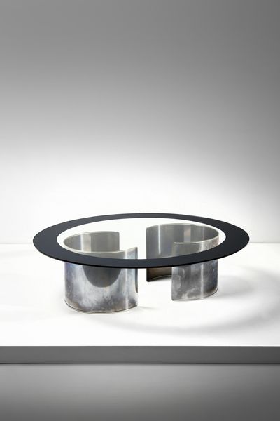 CACCIA DOMINIONI LUIGI (n. 1913) : Tavolino da salotto T20 Fascia Specchiata per Azucena  - Asta Asta 397 | DESIGN E ARTI DECORATIVE DEL NOVECENTO Online - Associazione Nazionale - Case d'Asta italiane