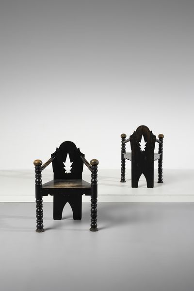 ZOTTI JOSEF (1892 - 1953) : attribuito. Coppia di sedie  - Asta Asta 397 | DESIGN E ARTI DECORATIVE DEL NOVECENTO Online - Associazione Nazionale - Case d'Asta italiane