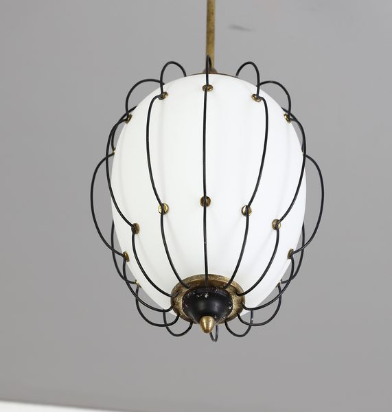 LELII ANGELO (1911 - 1979) : nello stile di. Lampada a sospensione per Arredoluce  - Asta Asta 397 | DESIGN E ARTI DECORATIVE DEL NOVECENTO Online - Associazione Nazionale - Case d'Asta italiane