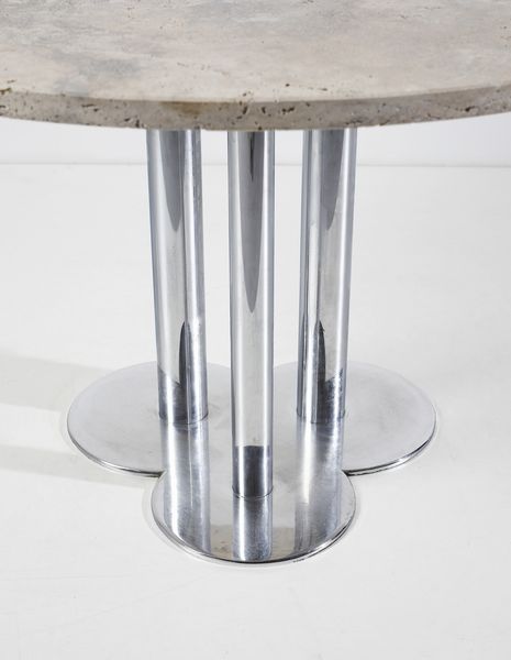 ASTI SERGIO (n. 1926) : Tavolo Trifoglio per Poltronova  - Asta Asta 397 | DESIGN E ARTI DECORATIVE DEL NOVECENTO Online - Associazione Nazionale - Case d'Asta italiane