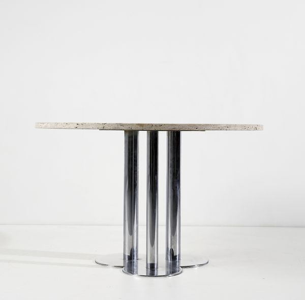 ASTI SERGIO (n. 1926) : Tavolo Trifoglio per Poltronova  - Asta Asta 397 | DESIGN E ARTI DECORATIVE DEL NOVECENTO Online - Associazione Nazionale - Case d'Asta italiane