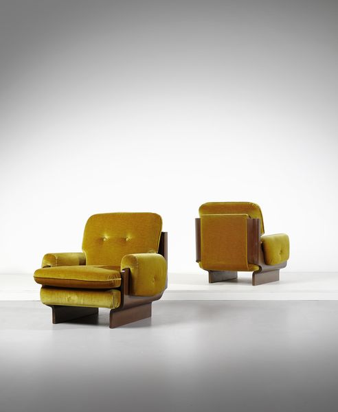 BUZZI FERDINANDO (1931 - 2021) : attribuito. Coppia di poltrone per Brunati  - Asta Asta 397 | DESIGN E ARTI DECORATIVE DEL NOVECENTO Online - Associazione Nazionale - Case d'Asta italiane