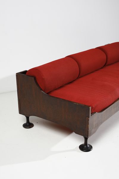 MASSONI LUIGI  (n. 1930) : Divano per Mobilia, Milano  - Asta Asta 397 | DESIGN E ARTI DECORATIVE DEL NOVECENTO Online - Associazione Nazionale - Case d'Asta italiane