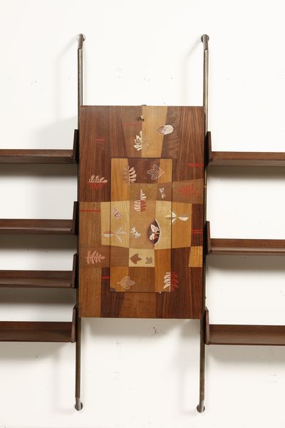 MEO MARINO : attribuito. Libreria, esecuzione Ebanisteria Anfodillo, Venezia  - Asta Asta 397 | DESIGN E ARTI DECORATIVE DEL NOVECENTO Online - Associazione Nazionale - Case d'Asta italiane