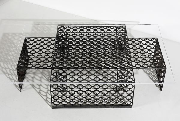 MANIFATTURA ITALIANA : Tavolino da salotto  - Asta Asta 397 | DESIGN E ARTI DECORATIVE DEL NOVECENTO Online - Associazione Nazionale - Case d'Asta italiane