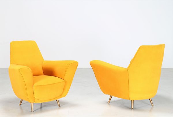 PARISI ICO (1916 - 1996) : Coppia di poltrone  per ISA  - Asta Asta 397 | DESIGN E ARTI DECORATIVE DEL NOVECENTO Online - Associazione Nazionale - Case d'Asta italiane