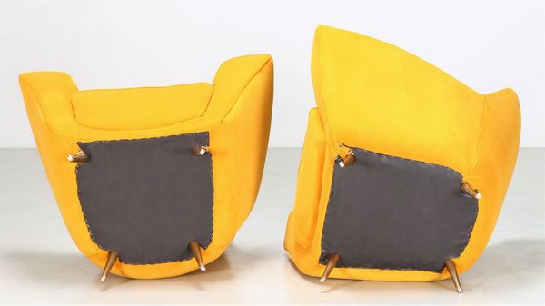 PARISI ICO (1916 - 1996) : Coppia di poltrone  per ISA  - Asta Asta 397 | DESIGN E ARTI DECORATIVE DEL NOVECENTO Online - Associazione Nazionale - Case d'Asta italiane