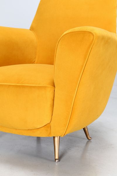 PARISI ICO (1916 - 1996) : Coppia di poltrone  per ISA  - Asta Asta 397 | DESIGN E ARTI DECORATIVE DEL NOVECENTO Online - Associazione Nazionale - Case d'Asta italiane