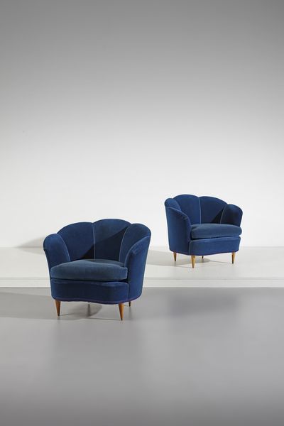 BORSANI OSVALDO (1911 - 1985) : Coppia di poltrone per Arredamenti Borsani Varedo  - Asta Asta 397 | DESIGN E ARTI DECORATIVE DEL NOVECENTO Online - Associazione Nazionale - Case d'Asta italiane